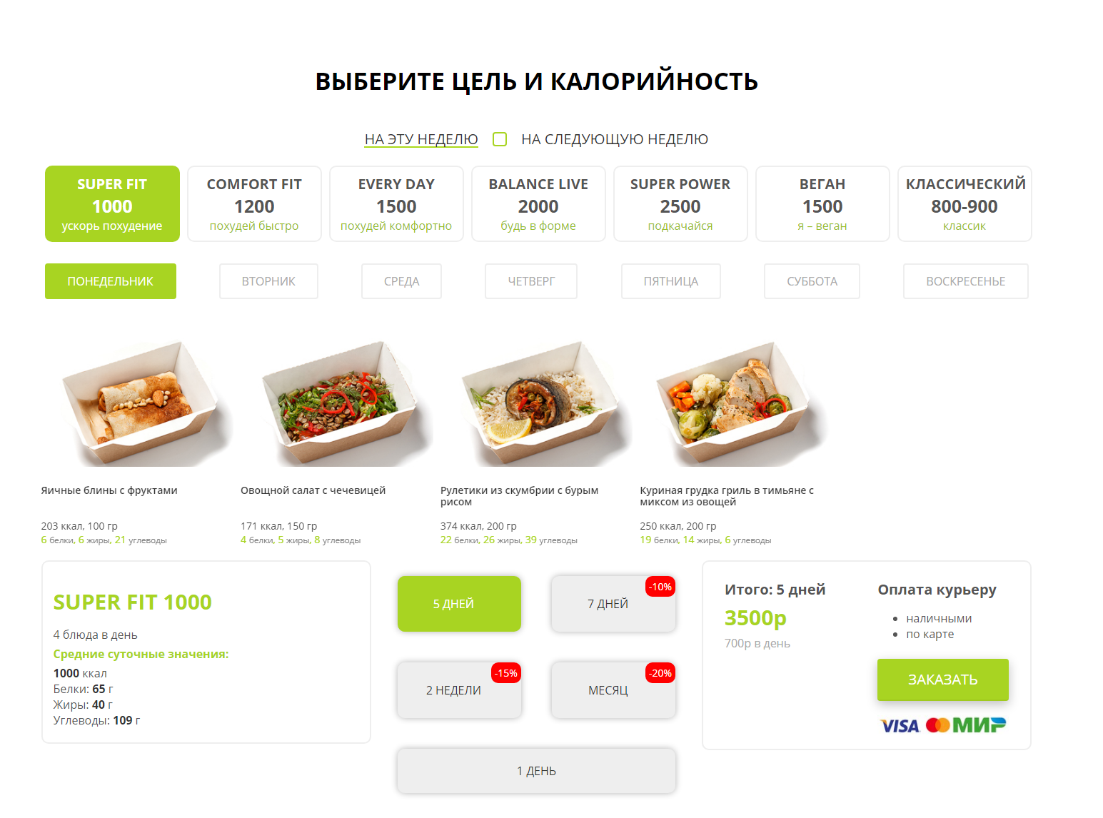 neofood - сервис доставки правильного и здорового питания в тюмени